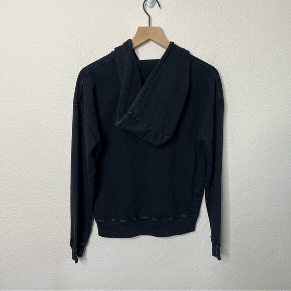 Splits59 Black Mineral Wash French Terry Pullover Hoodie Sweater Womens Size XS - Picture 5 of 7